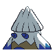 Snover shiny back-facing sprite from Pokémon SoulSilver