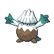 Snover front-facing sprite from Pokémon Platinum