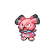 Snubbull front-facing sprite from Pokémon Pearl