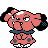 Snubbull front-facing sprite from Pokémon Silver