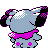 Snubbull shiny back-facing sprite from Pokémon Silver