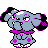 Snubbull shiny front-facing sprite from Pokémon Silver