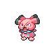 Snubbull front-facing sprite from Pokémon Platinum