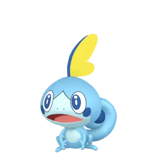 Sobble front-facing sprite from Pokémon Shield
