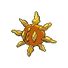 Solrock back-facing sprite from Pokémon White 2
