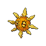 Solrock front-facing sprite from Pokémon White 2