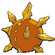 Solrock back-facing sprite from Pokémon Diamond