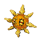 Solrock front-facing sprite from Pokémon Diamond