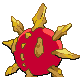 Solrock shiny back-facing sprite from Pokémon Diamond