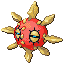 Solrock shiny front-facing sprite from Pokémon Emerald