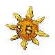 Solrock front-facing sprite from Pokémon SoulSilver
