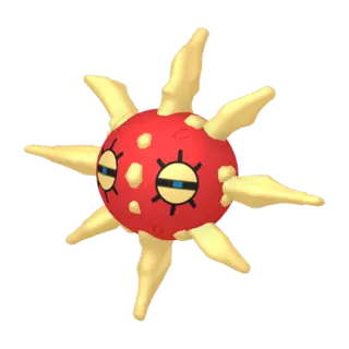 Solrock shiny front-facing sprite from Pokémon Shield