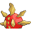 Solrock shiny back-facing sprite from Pokémon Ruby