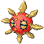 Solrock shiny front-facing sprite from Pokémon Ruby