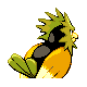 Spearow shiny back-facing sprite from Pokémon Pearl