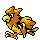 Spearow shiny front-facing sprite from Pokémon Gold
