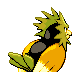 Spearow shiny back-facing sprite from Pokémon SoulSilver