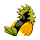 Spearow shiny back-facing sprite from Pokémon Platinum