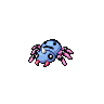 Spinarak shiny front-facing sprite from Pokémon White