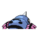 Spinarak shiny back-facing sprite from Pokémon Platinum