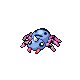 Spinarak shiny front-facing sprite from Pokémon Platinum