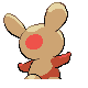 Spinda back-facing sprite from Pokémon Pearl