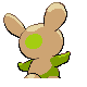 Spinda shiny back-facing sprite from Pokémon Pearl