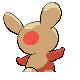Spinda back-facing sprite from Pokémon HeartGold