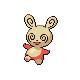 Spinda front-facing sprite from Pokémon HeartGold