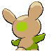 Spinda shiny back-facing sprite from Pokémon HeartGold