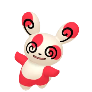 Spinda front-facing sprite from Pokémon X