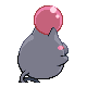 Spoink back-facing sprite from Pokémon Diamond