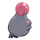 Spoink back-facing sprite from Pokémon HeartGold