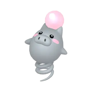 Spoink front-facing sprite from Pokémon Omega Ruby