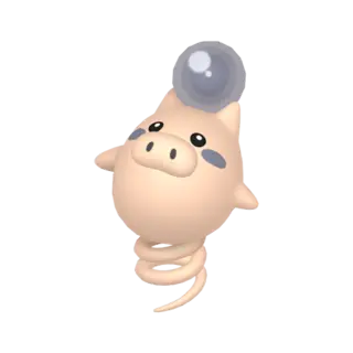 Spoink shiny front-facing sprite from Pokémon Omega Ruby