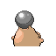 Spoink shiny back-facing sprite from Pokémon Ruby