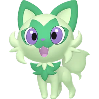 Sprigatito shiny front-facing sprite from Pokémon Scarlet