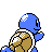 Squirtle back-facing sprite from Pokémon Crystal