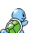 Squirtle shiny back-facing sprite from Pokémon Crystal