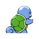 Squirtle shiny back-facing sprite from Pokémon Pearl