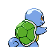 Squirtle shiny back-facing sprite from Pokémon SoulSilver