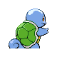 Squirtle shiny back-facing sprite from Pokémon Platinum