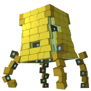 Stakataka shiny front-facing sprite from Pokémon Ultra Sun