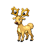 Stantler front-facing sprite from Pokémon Black