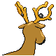 Stantler back-facing sprite from Pokémon Diamond