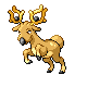 Stantler front-facing sprite from Pokémon Diamond