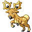Stantler front-facing sprite from Pokémon Emerald
