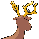 Stantler back-facing sprite from Pokémon HeartGold