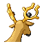 Stantler back-facing sprite from Pokémon Ruby