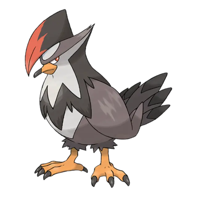 Staraptor, the Predator Pokémon — Normal/Flying-type Pokémon official artwork